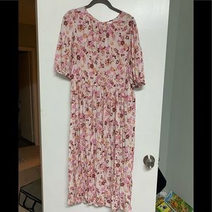 Floral mid-length dress